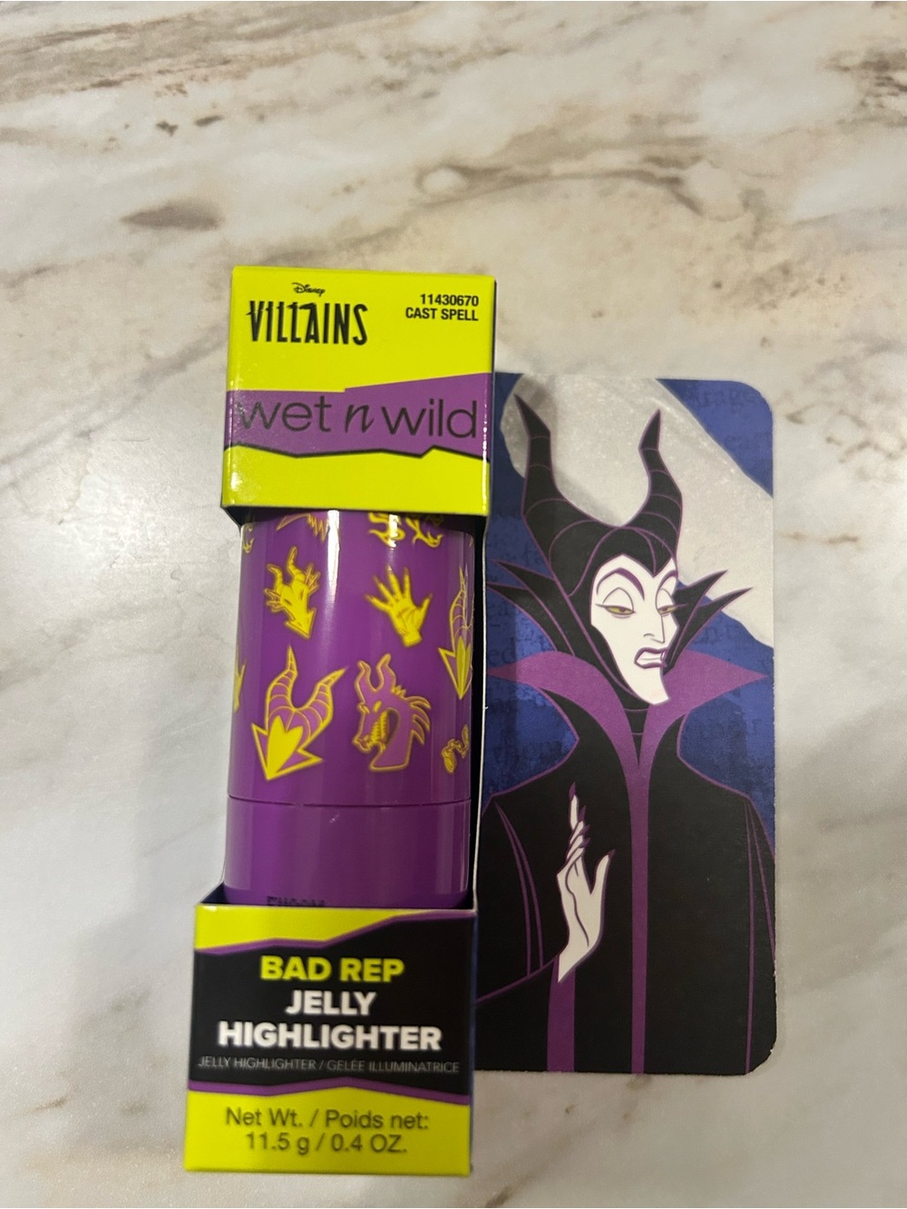 NIB Discontinued wet n wild Disney Villains 'Bad Rep' Purple Jelly Highlighter